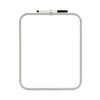 Mastervision Magnetic Dry Erase Board, 11 x 14, White Plastic Frame CLK030203